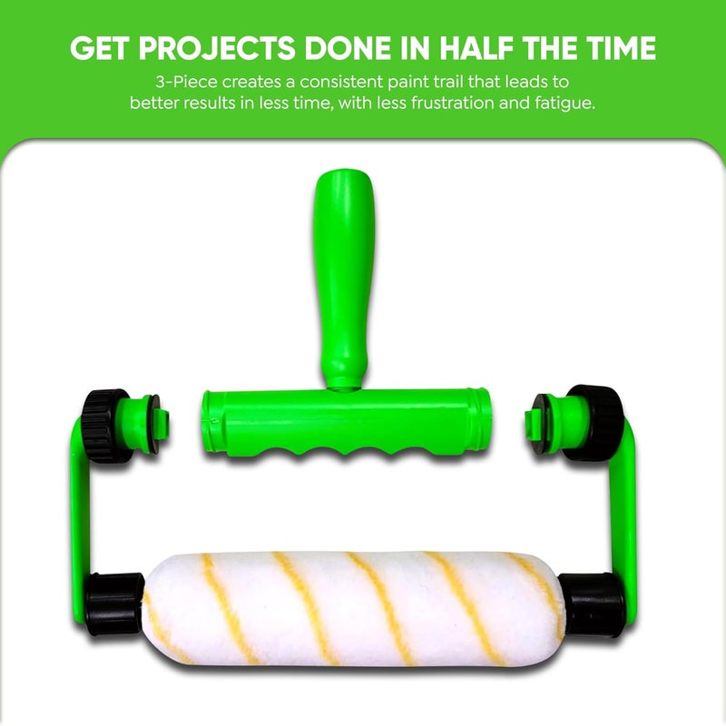 BetterGrip Store Ergonomic Versatile Lightweight Durable Paint Roller - 9 inch Paint Roller Frame Kit with Extension Handle - Comfortable Grip Minimizes Soreness & Fatigue, Finish Paint Projects Quicker - Image 4